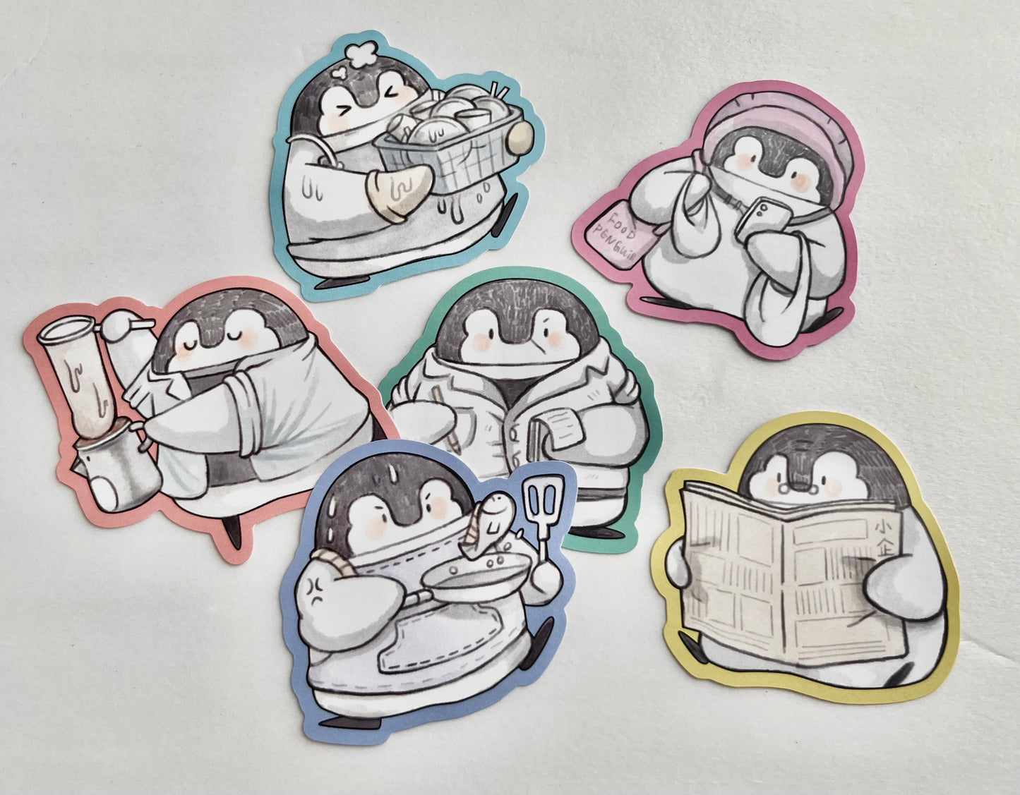 My little penguin 小企鵝茶記系列・貼紙套裝|六款各一