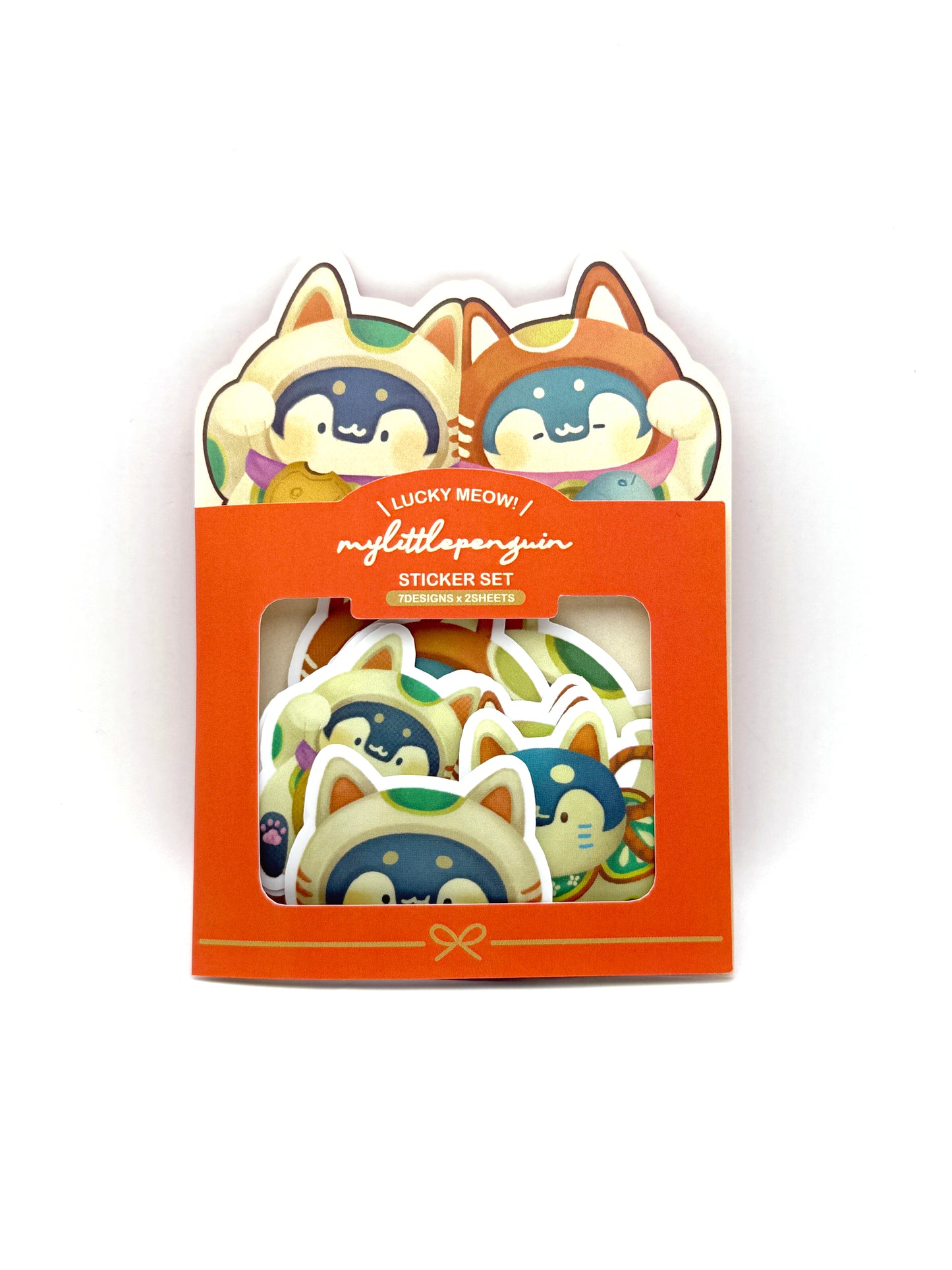 Lucky meow!招福小企鵝 |貼紙套裝