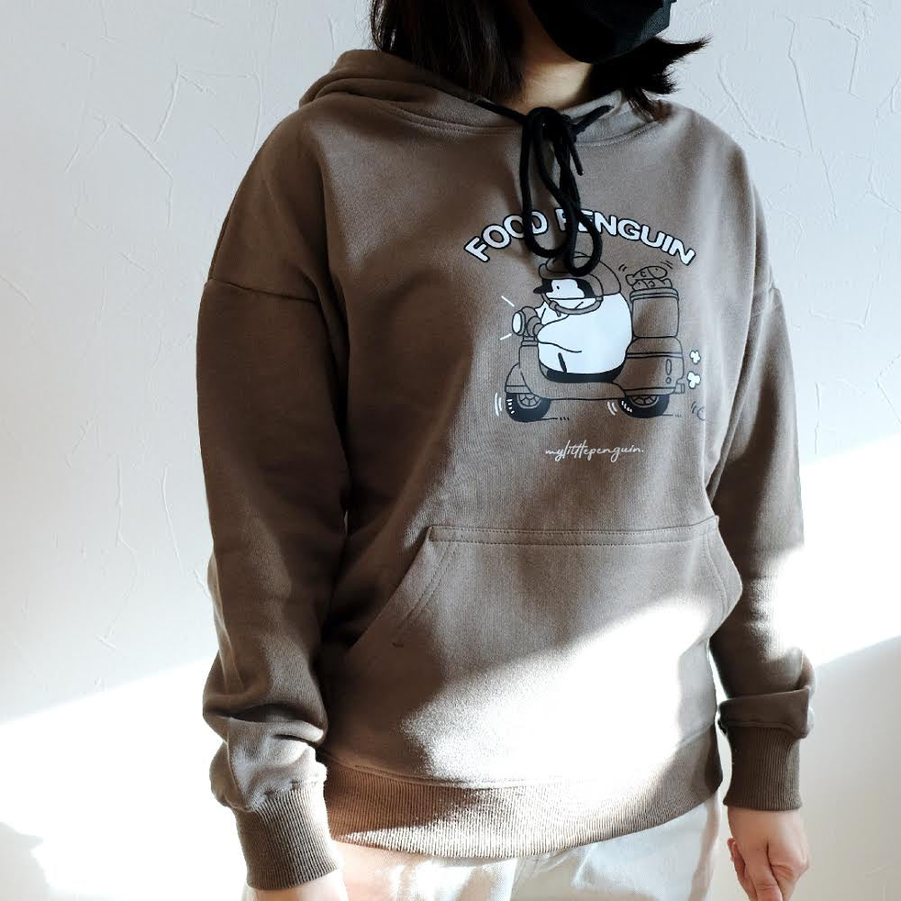 My Little Penguin 小企鵝冰室| 男女款啡色連帽衛衣
