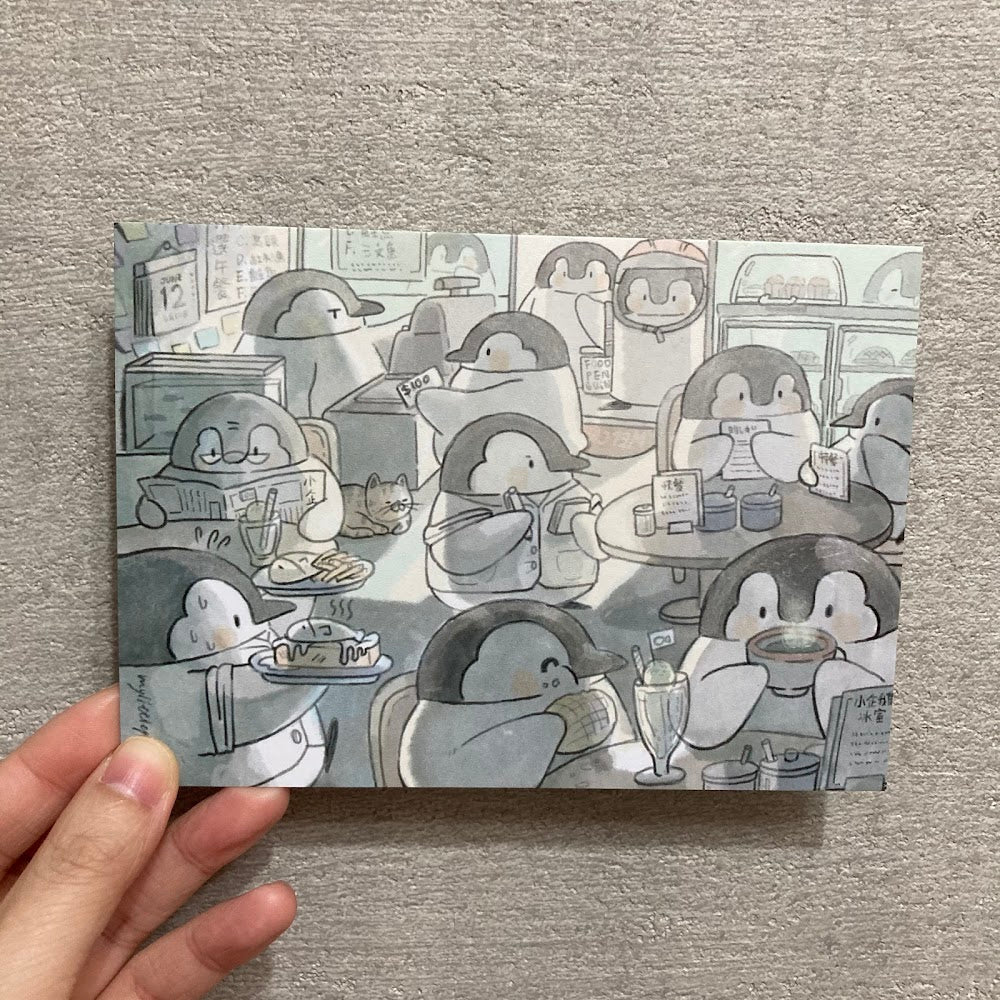 My Little Penguin 小企鵝冰室|樓面明信片