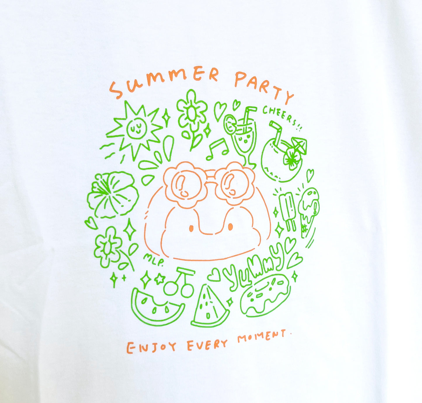 My Little Penguin 小企鵝戶外系列 | Oversize 男女同款全棉短袖T恤(Summer party)