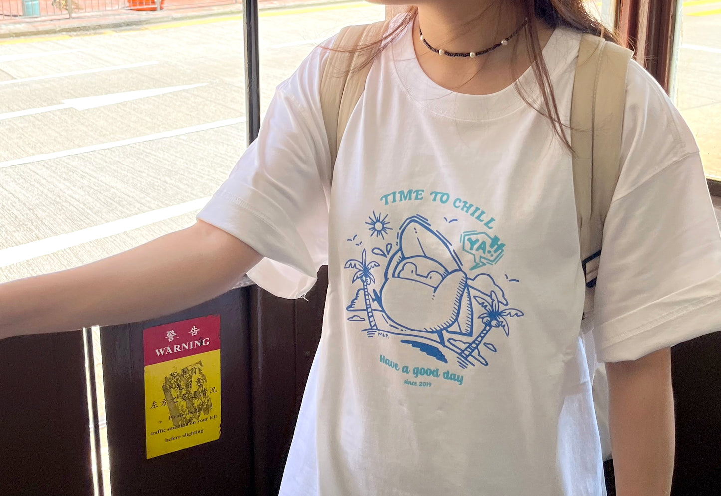 My Little Penguin 小企鵝戶外系列 | Oversize 男女同款全棉短袖T恤(滑浪款)