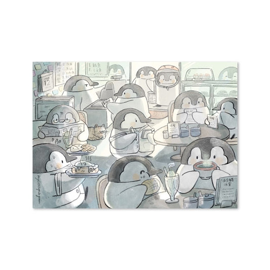My Little Penguin 小企鵝冰室｜樓面明信片