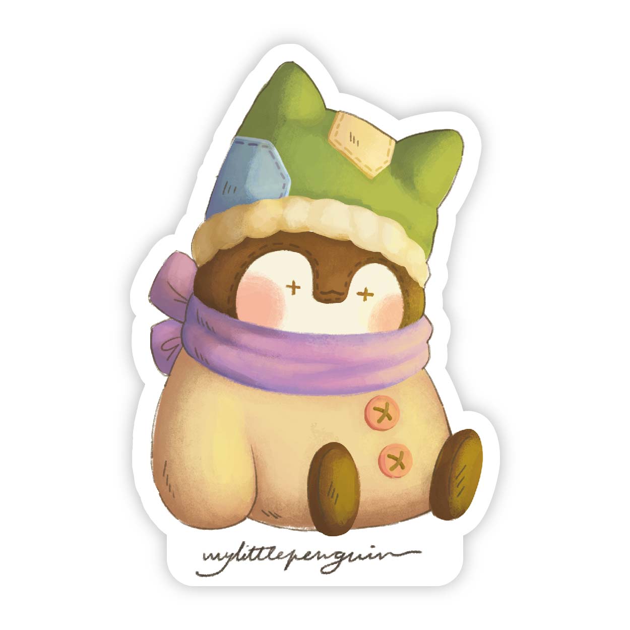 My little penguin 布偶小企鵝・單張貼紙